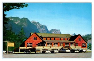 GLACIER NATIONAL PARK, MT Montana ~ Roadside ST MARY LODGE 1973 Cars Postcard