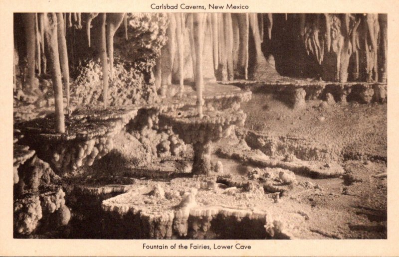 New Mexico Carlsbad Caverns Fountain Of The Fairies Lower Cave