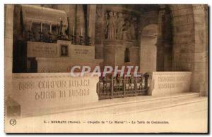 Old Postcard Dormans Marne Chapel Communion table