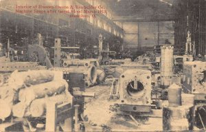 Hamilton Ohio Machine Shops Interior After Great Flood Disaster PC AA34221