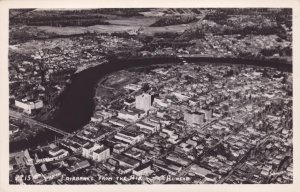 RPPC Real Photo Postcard - Fairbanks Alaska - From the Air View