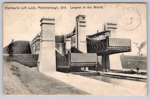 Hydraulic Lift Lock, Peterborough Ontario, 1907 Postcard, Local Publisher