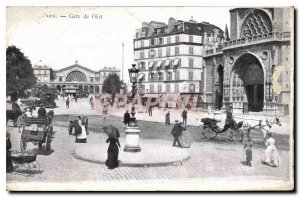 Postcard Old Paris Gare de l'Est