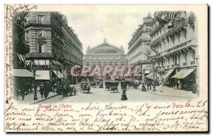 Old Postcard Paris Avenue de l & # 39Opera