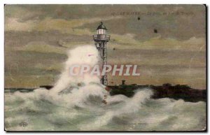 Le Havre - La Jetee - A Day Storm - Lighthouse - lighthouse - Old Postcard