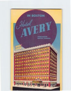 Postcard Hotel Avery, Overlooking Boston Common, In Boston, Massachusettss