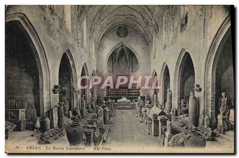 Postcard Ancient Arles Museum Lapidary