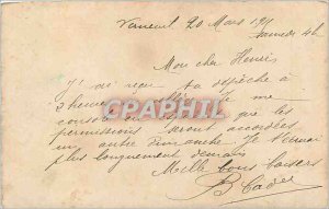 Old Postcard Fougeres Church Saint Sulpice