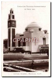 Old Postcard Exposition Coloniale Internationale Paris 1931 Section Algeria