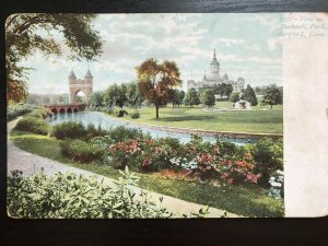 Vintage Postcard 1907 View from Bushnell Park Hartford Connecticut CT