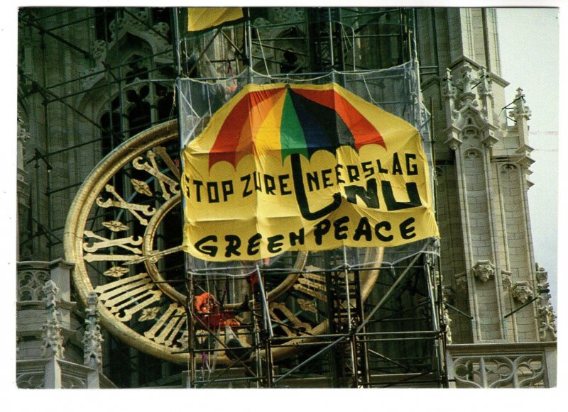 Greenpeace in Aktie, Action, 1985, Belgium, Umbrella