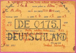 af8365 - Germany Germany - Radio Card - Hamburg, Altona - 1920's-