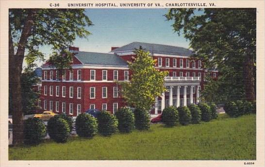 University Hospital University Of Virginia Charlottesville Virginia