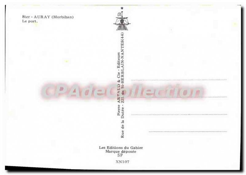 Modern Postcard Port Auray