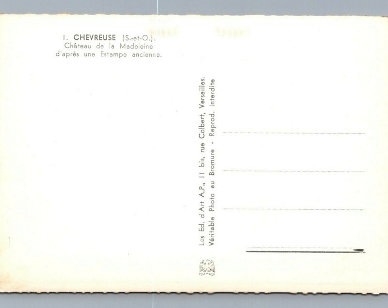 France Postcard - Chevreuse - Chateau De La Madeleine   RR9404