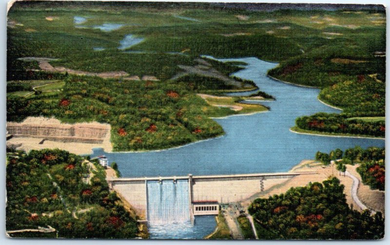 Postcard - Norris Dam, Tennessee, USA, North America 