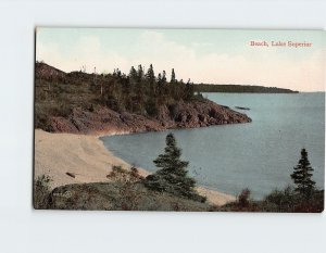 Postcard Beach Lake Superior Silver Bay Minnesota USA
