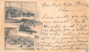 REVOLUTIONARY RELICS FORTRESS MONROE VIRGINIA MILITARY RPO CANCEL POSTCARD 1900