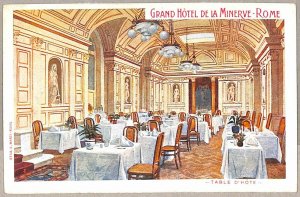 ab0312 - VINTAGE POSTCARD - ROME City: Grand Hotel de la Minerve-