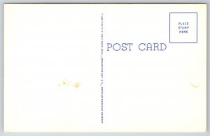 State Map~Hello From Kansas~Russell~Harper~Meade~Ottawa~Norton~Linen Postcard