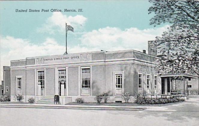 Illinois Herrin Post Office Curteich