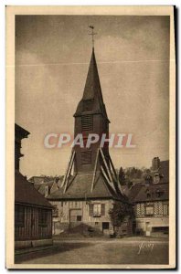 Postcard Old Honfleur Sainte Catherine Church