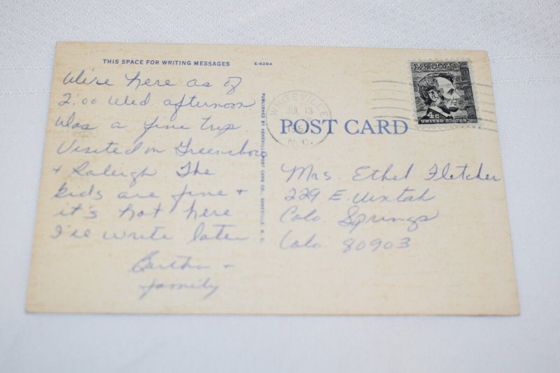 The Old North State Poem by Lenora Monteire Martin Postcard NA-299 ...