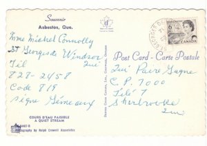 A Quiet Stream, Asbestos, Quebec, Canada, Vintage 1971 Chrome Postcard