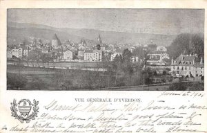 Yverdon Switzerland General View Vintage Postcard AA68637