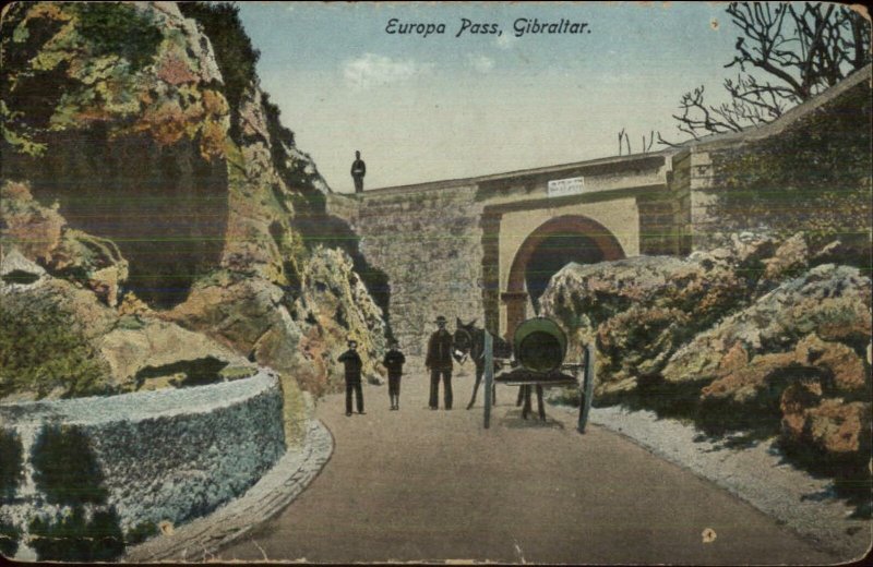 US Navy Ship Cancel From USS Brazos Nov 1922 - Europa Pass Gibraltar Scene PC