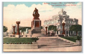 Luz Caballero Park and Statue Havana Cuba UNP DB Postcard B19