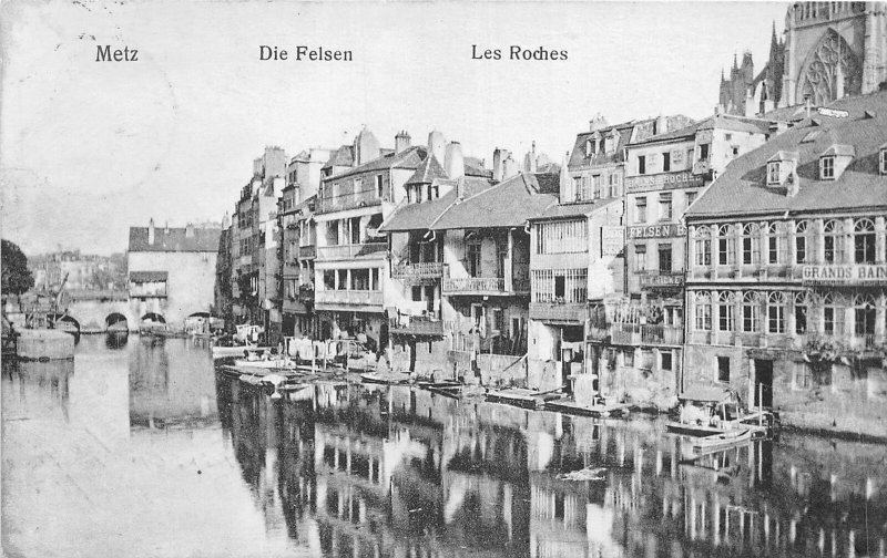 Lot120  real photo metz die felsen les roches france