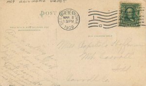 Postcard Iowa Des Moines Union Railroad Depot 1909 Williams 1581 23-7786
