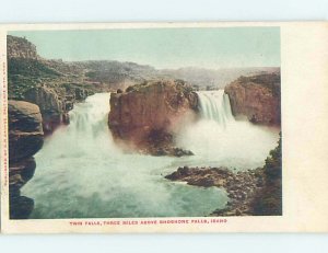 Pre-Chrome WATERFALL SCENE Shoshone Falls - Twin Falls Idaho ID AG4300