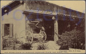 OLD STAGE COACH AT ROMANA'S WEDDING PLACE SAN DIEGO CALIFORNIA