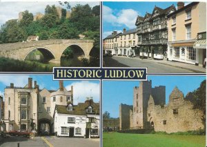 Shropshire Postcard - Views of Historic Ludlow. Posted 1994 - Ref ZZ4875