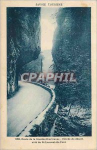 Old Postcard Savoie Tourism Route of the Grande Chartreuse Entree desert coas...