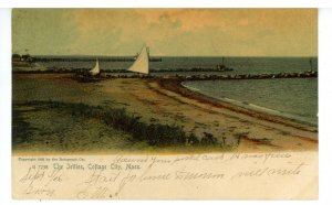 MA - Cape Cod, Cottage City. The Jetties ca 1905
