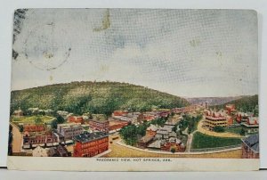 Arkansas Panoramic View Hot Springs Ark. 1911 Postcard L20