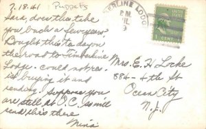 Puppets Girl Crying Humor Only Girl I ever Loved Real Photo Postcard AA52510