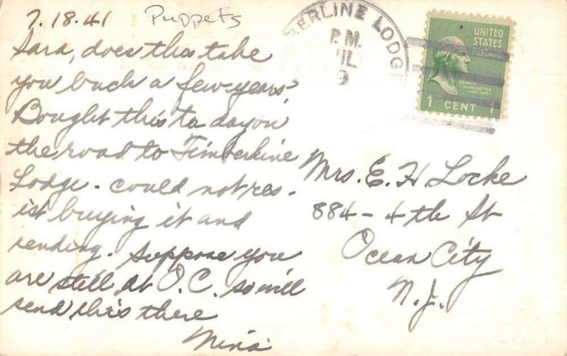 Puppets Girl Crying Humor Only Girl I ever Loved Real Photo Postcard AA52510