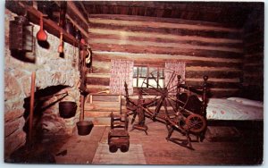 M-46949 Interior Of The Joshua Miller Cabin New Salem State Park Lincoln's Ne...