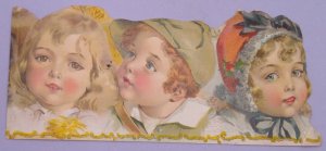 1800s Albany Dentists Children Allentown PA Howard Winnie Die Cut Trade Card