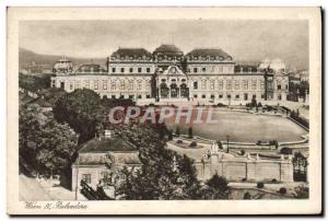 Old Postcard Wien Belvedere