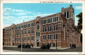 St Mary's Academy Glens Falls New York Postcard C070