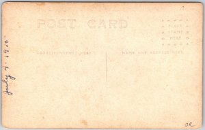 Couple Driving In A Horse Drawn Wagon Postcard