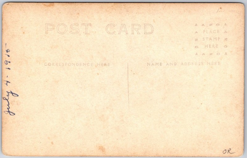 Couple Driving In A Horse Drawn Wagon Postcard