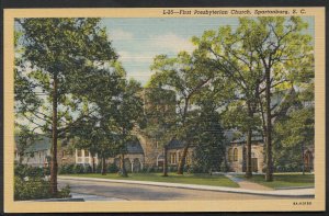 America Postcard - First Presbyterian Church, Spartanburg, S.Carolina  BH2179