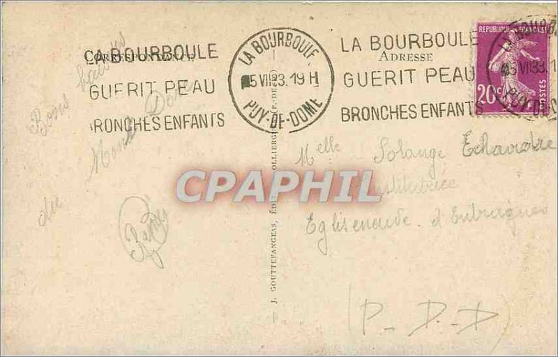 Old Postcard La Bourboule Vue Generale