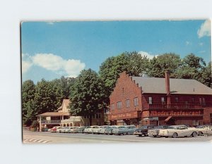 Postcard Rhodes Hotel and Coffee Shop Scotrun Pennsylvania USA